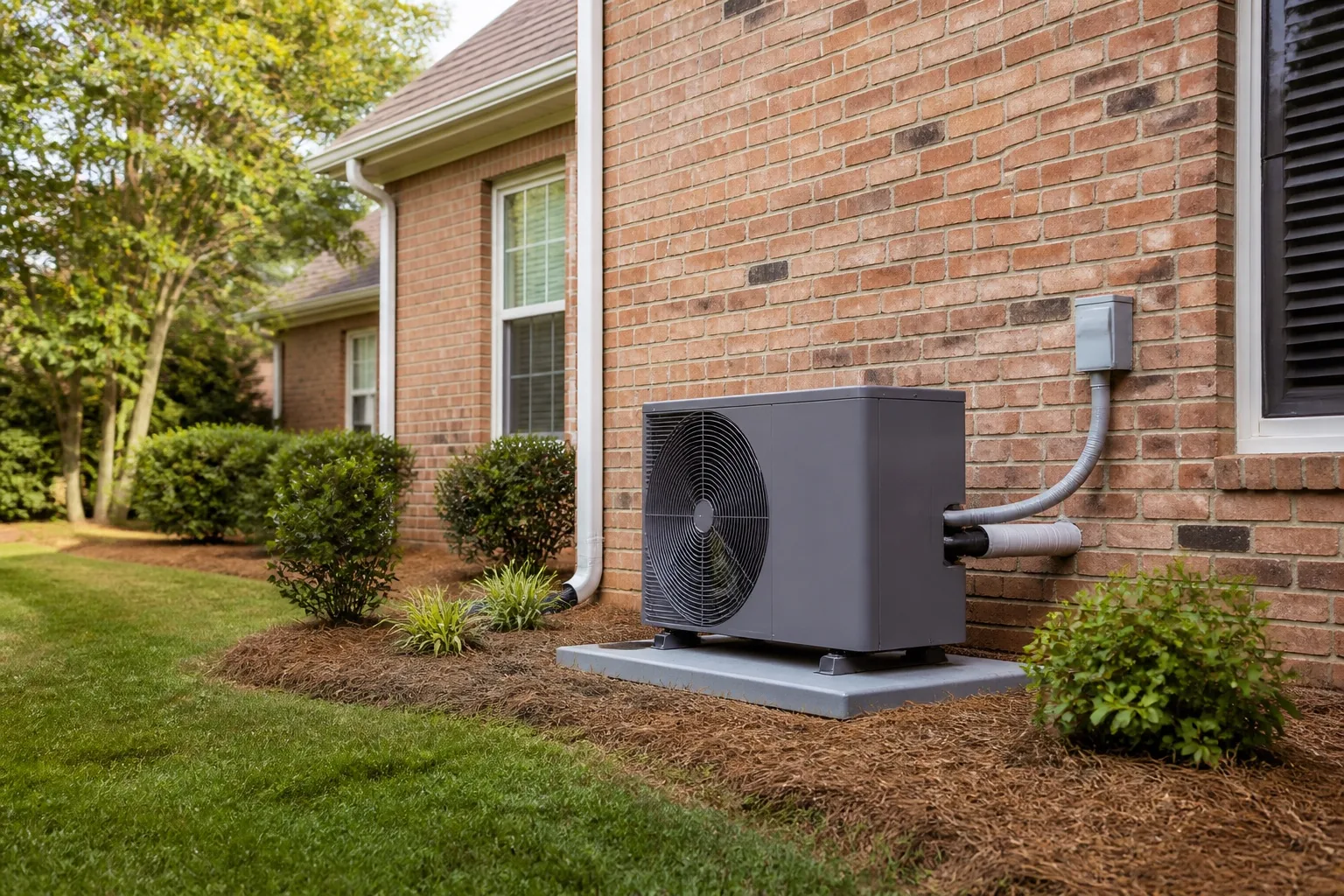 Residential heat pump installation